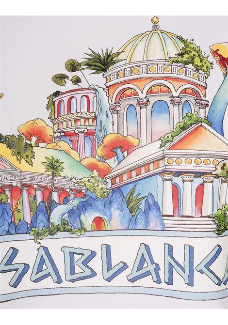 CASABLANCA T-Shirt Casa Crest Bianca - CASABLANCA