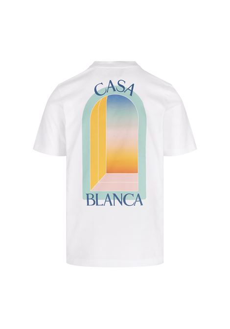 CASABLANCA T-Shirt L'Arc Coloré Bianca - CASABLANCA