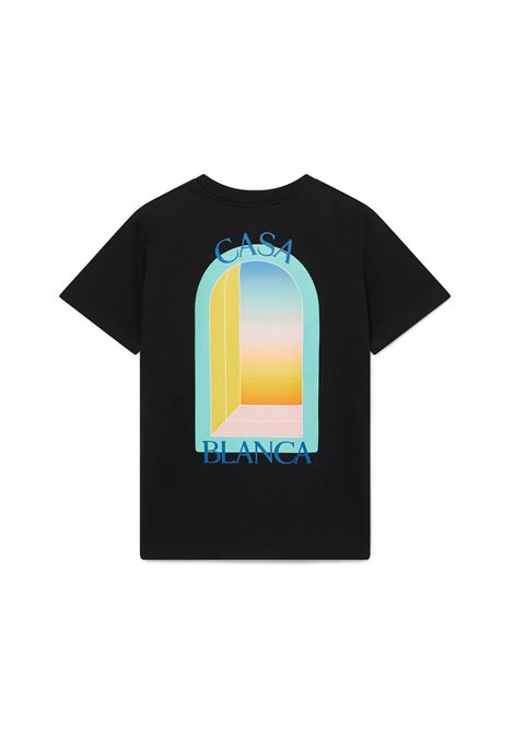 CASABLANCA T-Shirt L'Arc Coloré Nera - CASABLANCA