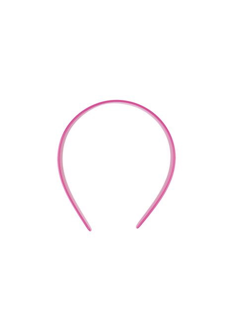 CELINE Cerchietto Fucsia Con Logo - CELINE