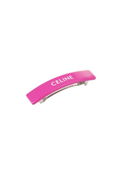 CELINE Fermaglio Fucsia Con Logo - CELINE