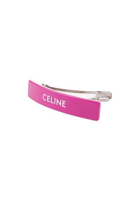 CELINE Fermaglio Fucsia Con Logo - CELINE