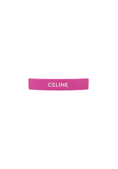 CELINE Fermaglio Fucsia Con Logo - CELINE