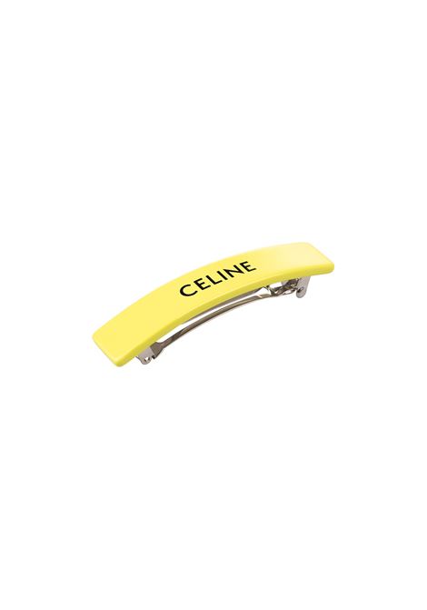 CELINE Fermaglio Lime Con Logo - CELINE
