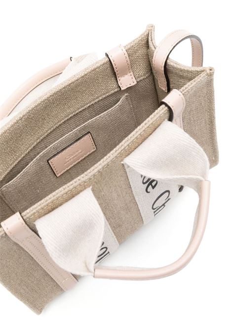 CHLOÉ Borsa Tote Mini Woody Bianca E Rosa - CHLOÉ