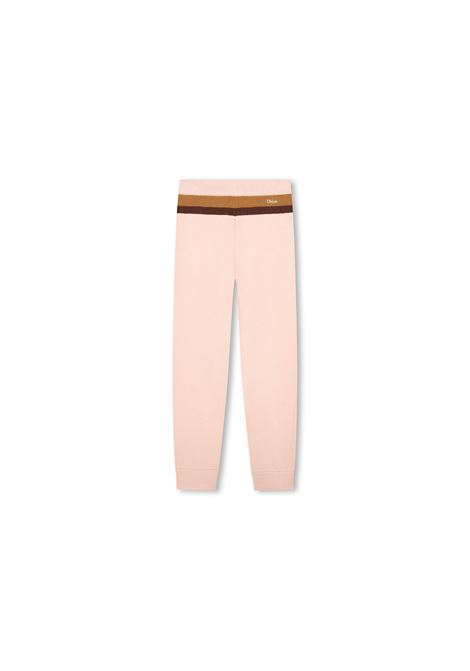 CHLOÉ KIDS Pantaloni Rosa Con Coulisse - CHLOÉ KIDS