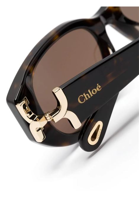 CHLOÉ Occhiali Da Sole Oval-Frame Havana - CHLOÉ