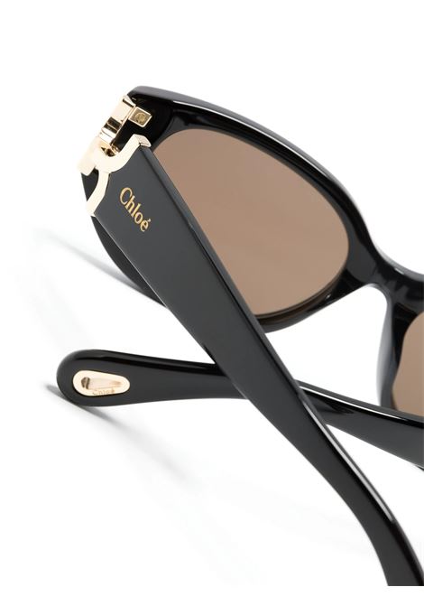 CHLOÉ Occhiali Da Sole Oval-Frame Neri - CHLOÉ