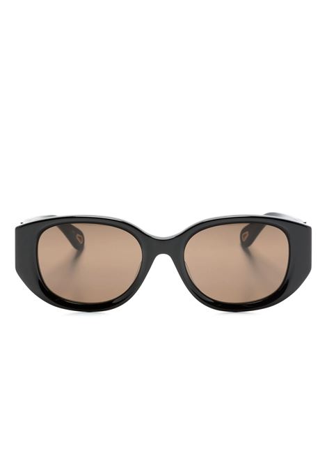 CHLOÉ Occhiali Da Sole Oval-Frame Neri - CHLOÉ