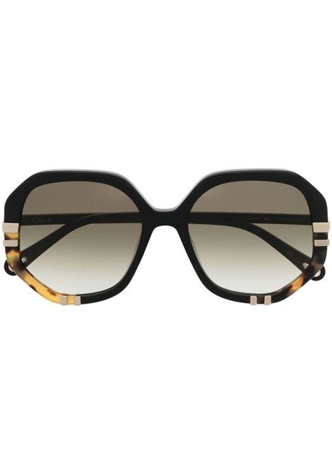 CHLOÉ Occhiali Da Sole West In Nero/Verde - CHLOÉ