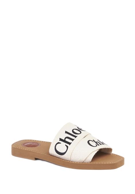 CHLOÉ Sabot Piatto Woody Bianchi - CHLOÉ
