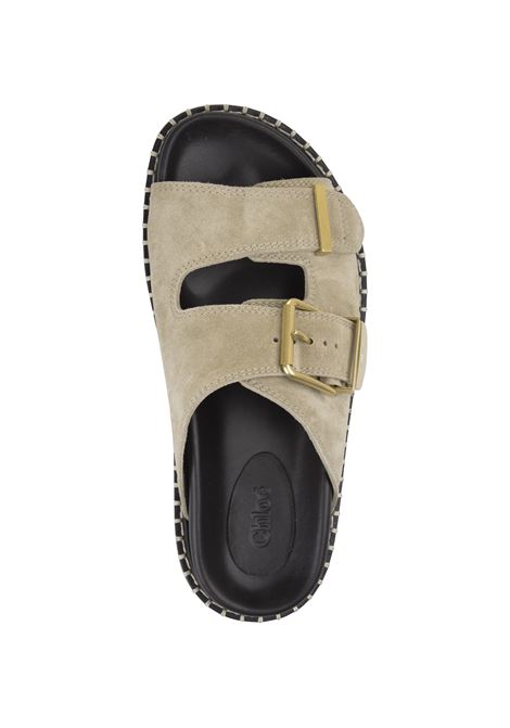 CHLOÉ Sabot Rebecca Dark Greige - CHLOÉ