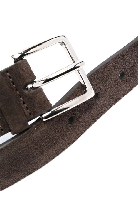 ORCIANI Cintura Amalfi In Suede Testa Di Moro - ORCIANI