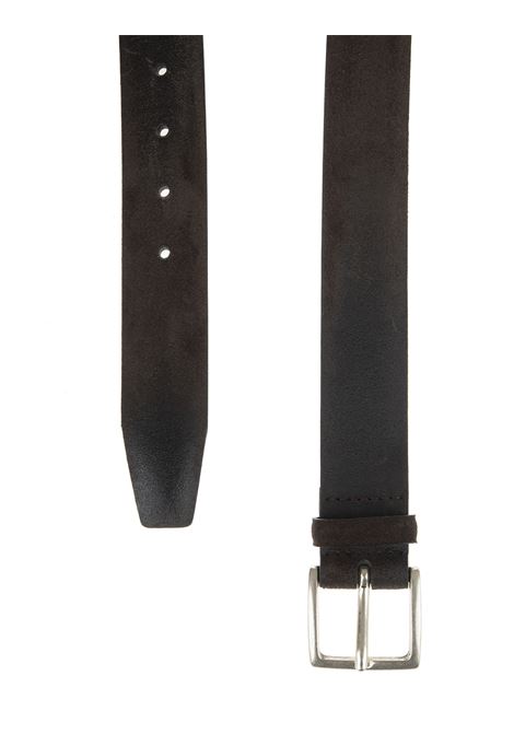 ORCIANI Cintura Cloudy In Pelle Scamosciata 3.5 CM Testa Di Moro - ORCIANI