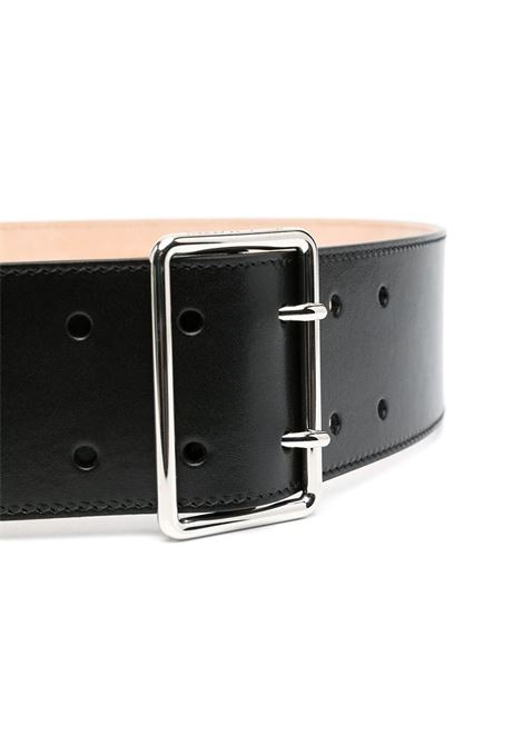 ALEXANDER MCQUEEN Cintura Militare Nera E Argento - ALEXANDER MCQUEEN
