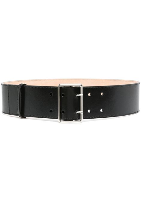 ALEXANDER MCQUEEN Cintura Militare Nera e Argento - ALEXANDER MCQUEEN