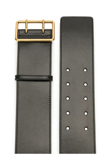ALEXANDER MCQUEEN Cintura Militare Nera E Oro - ALEXANDER MCQUEEN