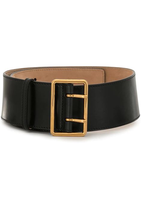 ALEXANDER MCQUEEN Cintura Militare Nera e Oro - ALEXANDER MCQUEEN