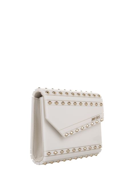 JIMMY CHOO Clutch Candy Latte Con Borchie Dorate - JIMMY CHOO