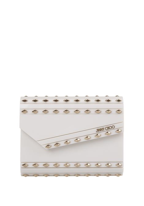 JIMMY CHOO Clutch Candy Latte Con Borchie Dorate - JIMMY CHOO