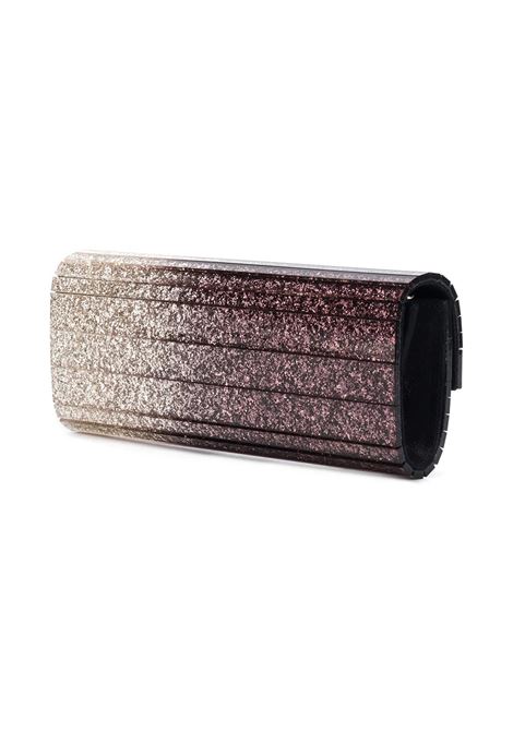 JIMMY CHOO Clutch Sweetie Degradé Nera E Champagne - JIMMY CHOO