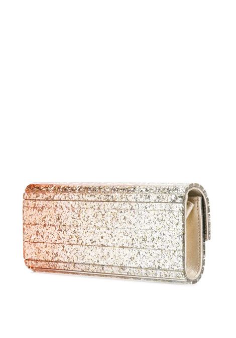 JIMMY CHOO Clutch Sweetie Degradé Rosa Gold Oro E Argento - JIMMY CHOO