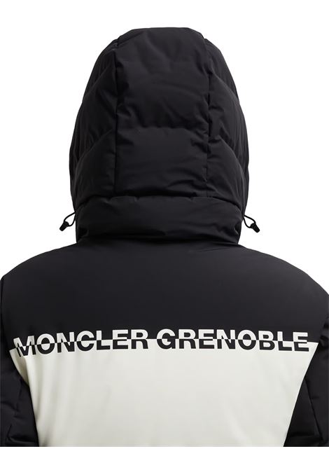 MONCLER GRENOBLE Completo Da Sci Imbottito In Piuma In Nero E Bianco - MONCLER GRENOBLE