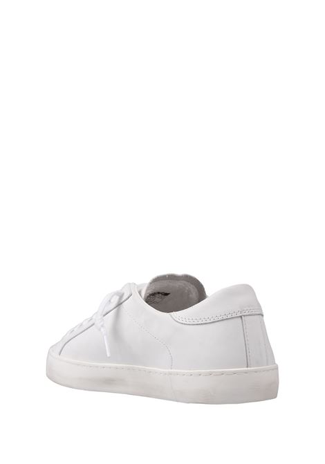 D.A.T.E. Sneakers Hill Low In Pelle Bianca - D.A.T.E