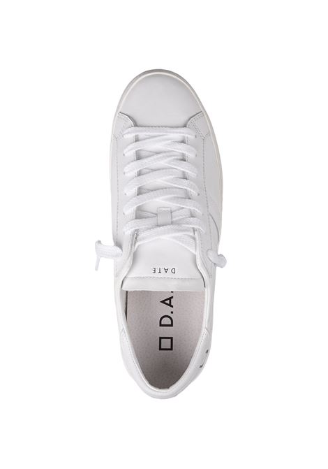 D.A.T.E. Sneakers Hill Low In Pelle Bianca - D.A.T.E