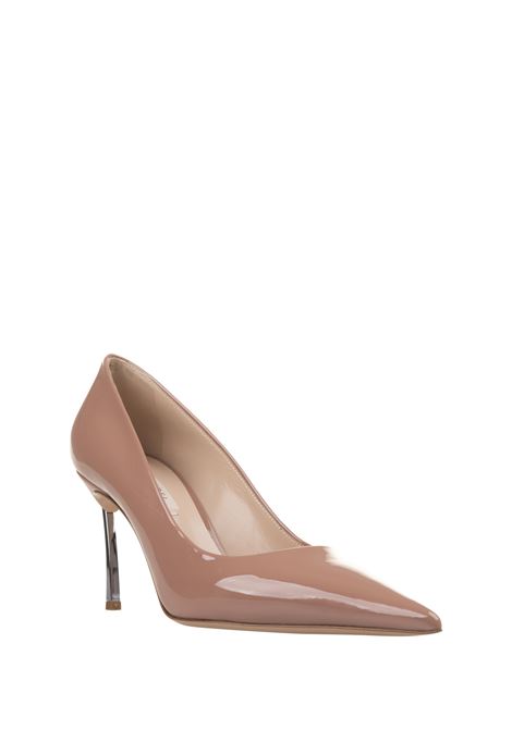 CASADEI Decolleté Blade Tiffany In Pelle Verniciata Sandstone - CASADEI