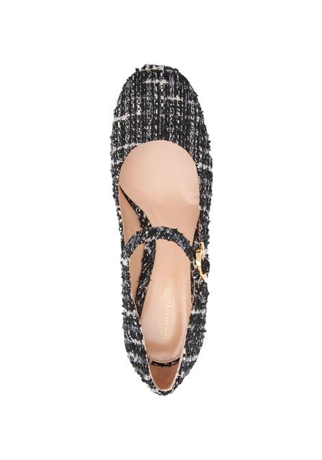 GIANVITO ROSSI Decolleté Mary Ribbon Blu - GIANVITO ROSSI