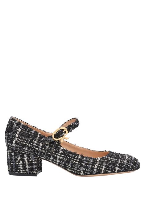 GIANVITO ROSSI Decolleté Mary Ribbon Blu - GIANVITO ROSSI