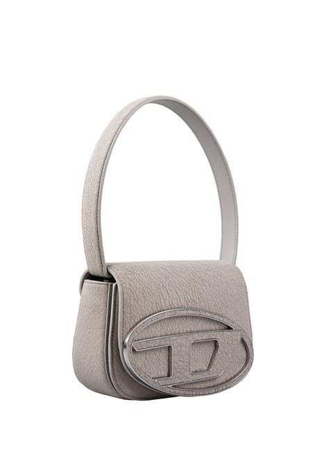 DIESEL Borsa 1DR In Pelle Arida Grigia - DIESEL