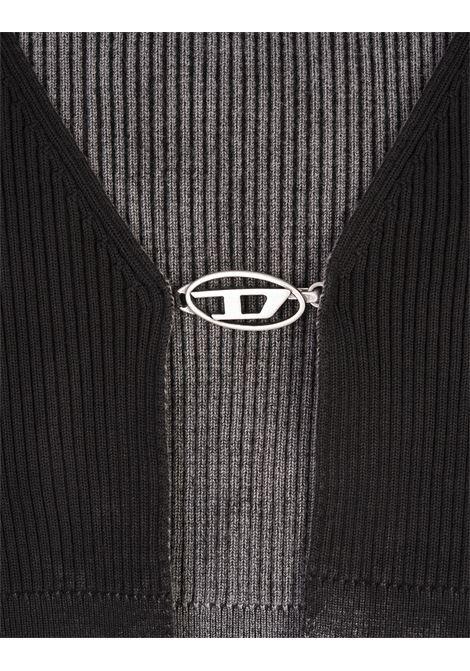 DIESEL Cardigan Cropped M-Latina Nero - DIESEL