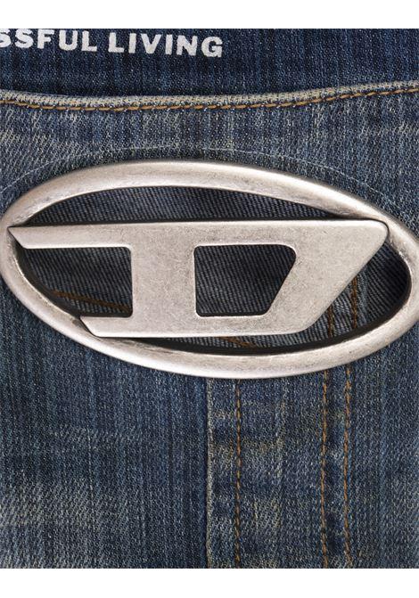 DIESEL Minigonna In Denim Con Logo Oval D - DIESEL