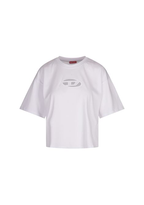 DIESEL T-Shirt T-Buxt-Crop-Od Bianca - DIESEL