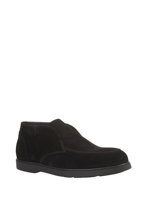DOUCAL Polacchini Slip-On In Suede Nero - DOUCAL'S