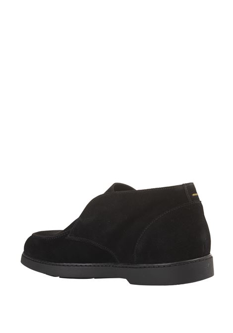 DOUCAL Polacchini Slip-On In Suede Nero - DOUCAL'S
