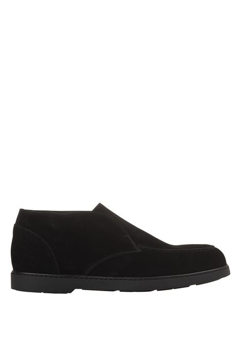 DOUCAL Polacchini Slip-On In Suede Nero - DOUCAL'S