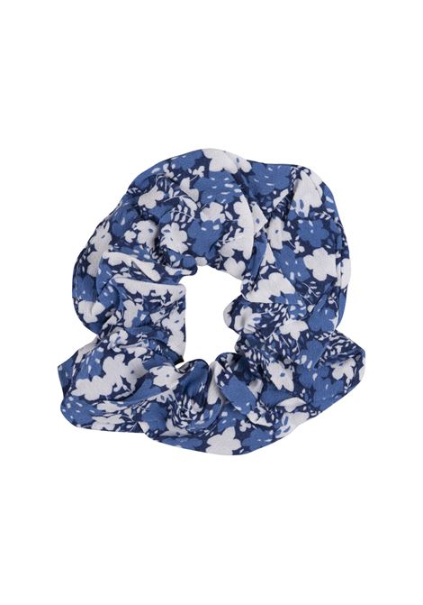 THE ANDAMANE Elastico Azzurro Con Fiori Bianchi - THE ANDAMANE