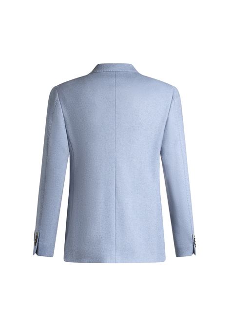 ETRO Blazer Azzurro In Lana E Cashmere - ETRO
