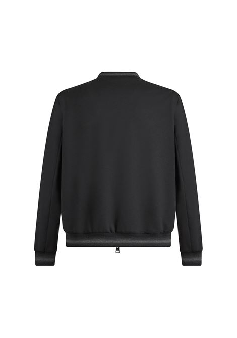 ETRO Bomber Paisley Nero Con Logo - ETRO