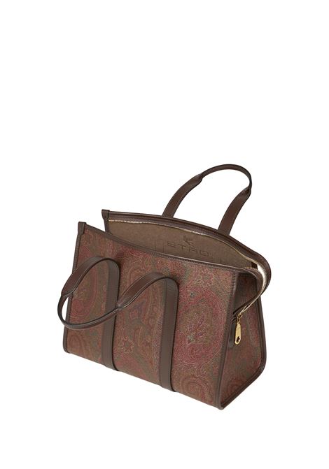ETRO Borsa A Mano Media Paisley Marrone - ETRO