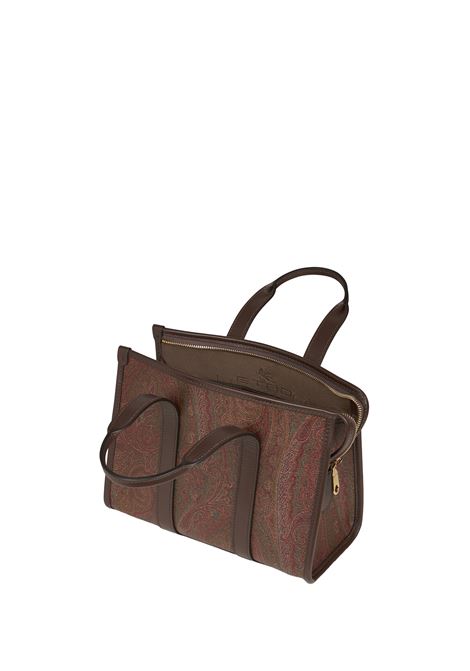 ETRO Borsa A Mano Piccola Paisley Marrone - ETRO