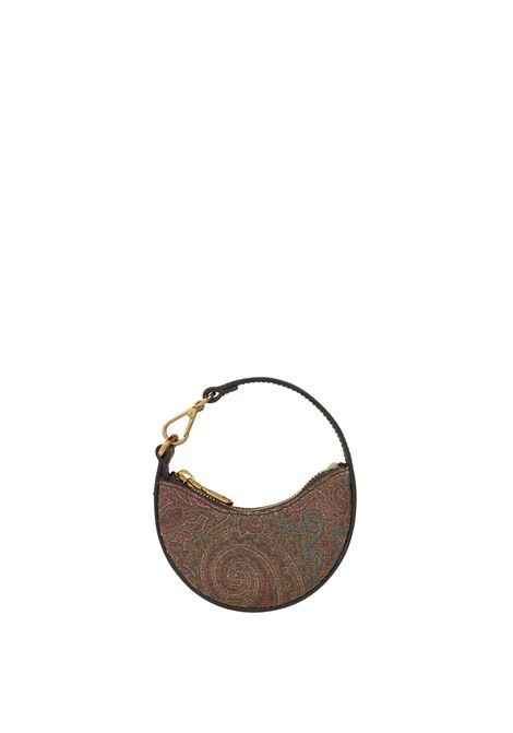 ETRO Borsa Hobo Mini Paisley Marrone - ETRO