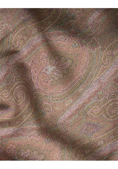 ETRO Camicia Con Stampa Paisley Marrone - ETRO