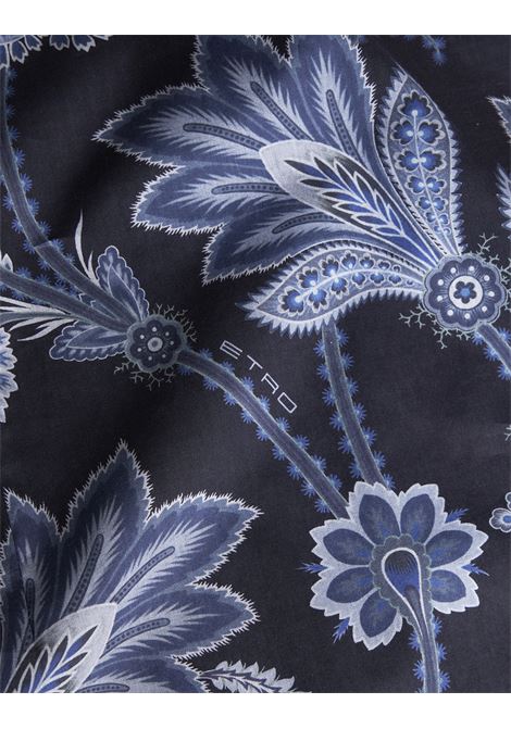 ETRO Camicia Floreale Blu Navy - ETRO