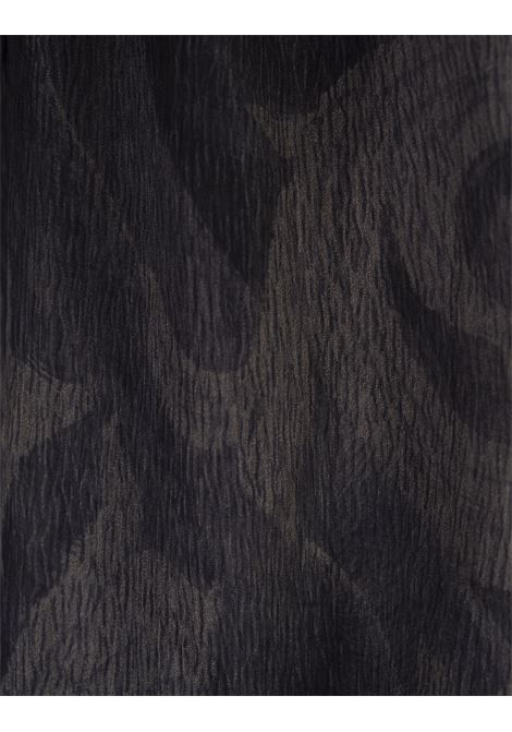 ETRO Camicia In Seta Grigia Stampata - ETRO