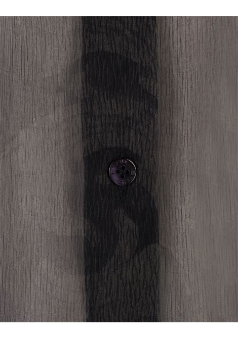 ETRO Camicia In Seta Grigia Stampata - ETRO