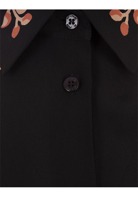 ETRO Camicia In Seta Nera Con Stampa - ETRO